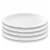 HD Designs Outdoors Dinner Plates - White Perspective: front