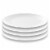 HD Designs Outdoors Dinner Plates - White Perspective: front