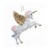 Holiday Home Unicorn Christmas Ornament Holiday Decor Perspective: front