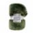 HD Designs® Oversized Throw - Green Snowflake Perspective: front