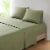 Everyday Living Microfiber Sheet Set  - Green Perspective: front