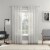 Everyday Living Bosworth Trellis Embroidery Sheer Rod Pocket Window Panel - Gray Perspective: front