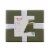 Everyday Living King Reversable Duvet Set - Green Perspective: front