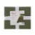 Everyday Living Full / Queen Reversable Duvet Set - Green Perspective: front