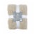 HD Designs® Heathered Cozy Knit Blanket - Tan Perspective: front