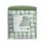Everyday Living® Check Lines Reversible Full 7 Piece Set - Green/White Perspective: front