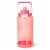 Everyday Living Plastic Push Bottle Pink Perspective: front