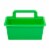 Office Works 4 Compartment Caddy - Green Perspective: front