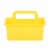 Office Works 4 Compartment Caddy - Yellow Perspective: front