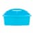 Office Works 3 Compartment Caddy - Light Blue Perspective: front