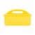 Office Works 3 Compartment Caddy - Yellow Perspective: front