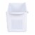 Office Works Magazine Holder - White Perspective: front