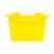 Office Works Plastic Storage Bin - Yellow Perspective: front