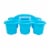 Office Works 6 Cup Caddy - Light Blue Perspective: front