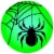 Holiday Home LED Spider Projector Stake - Green Perspective: front