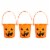 Holiday Home Pumpkin Mini Treat Buckets Perspective: front