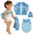 Sophia's Gymnastics Outfit Set for 18'' Dolls, Aqua Perspective: front