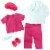 Sophia's Doll Clothes Doctor Scrubs and Lab Coat Set Perspective: front