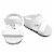 Sophia's Faux Leather Strap Sandals for 18  Dolls, White Perspective: front