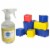 Karma Baby Bundled Kit - 7-Piece Toddler Block Set + Natural Cleaner for Toys Perspective: front