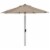 SAFAVIEH Outdoor Collection Ortega 9-Foot Tilt Crank Umbrella Beige Perspective: front