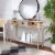 SAFAVIEH Christa Console Table With Storage Vintage Grey Perspective: front