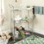 SAFAVIEH Carmen 4-Tier Chrome Wire Adjustable Cart Chrome Perspective: front