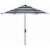 SAFAVIEH Outdoor Collection Iris Fashion Line 9-Foot Tilt Umbrella Black / White Perspective: front