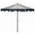SAFAVIEH Outdoor Collection City Fashion 9-Foot Tilt Umbrella Beige / Navy Perspective: front