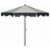 SAFAVIEH Outdoor Collection City Fashion 9-Foot Tilt Umbrella Beige / Navy Perspective: front