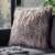 Safavieh Faux Luxe Peacock Pillow - Grey Perspective: front