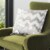 Safavieh Sophia Flamestitch Pillow - Silver Perspective: front