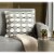 Safavieh Retro Square Pillow - Light Grey Perspective: front