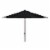 SAFAVIEH Outdoor Collection Ortega 9-Foot Tilt Crank Umbrella Black Perspective: front