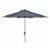 SAFAVIEH Outdoor Collection Ortega 9-Foot Tilt Crank Umbrella Grey Perspective: front