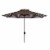 SAFAVIEH Outdoor Collection Athens Inside Out Striped 9-Foot Umbrella Brown/White Perspective: front