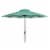 SAFAVIEH Outdoor Collection Athens Inside Out Striped 9-Foot Umbrella Dark Green/White Perspective: front