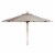 SAFAVIEH Outdoor Collection Cannes 9-Foot Wooden Outdoor Umbrella Beige Perspective: front