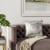 Safavieh Edmee Metallic Pillow - Light Gray/Silver Perspective: front