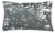 Safavieh Edmee Metallic Pillow - Midnight Blue/Silver Perspective: front