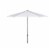 SAFAVIEH Outdoor Collection Hurst 9-Foot Push Up Umbrella White Perspective: front