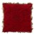 Safavieh Luccia Faux Fur Pillow - Red Perspective: front
