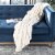 Safavieh Pebbles Throw Blanket - Creme Perspective: front
