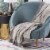Safavieh Dania Knit Throw - Dark Grey Perspective: front