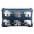 Safavieh Talin Elephant Pillow - Dark Blue Perspective: front