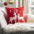 Safavieh Milzi Square Pillow - Red / White Perspective: front