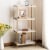 Safavieh ETG3200A Daniella 4 Tier Etagere, White & Brass Perspective: front