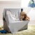 Safavieh Tater Trot Baby Throw - Light Grey Perspective: front