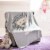 Safavieh Dandy Lion Baby Throw - Grey Perspective: front