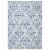 Martha Stewart Collection Brentwood Area Rug - Cream/Blue Perspective: front